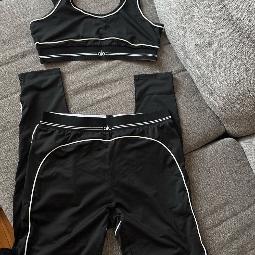 Alo Black Activewear Set